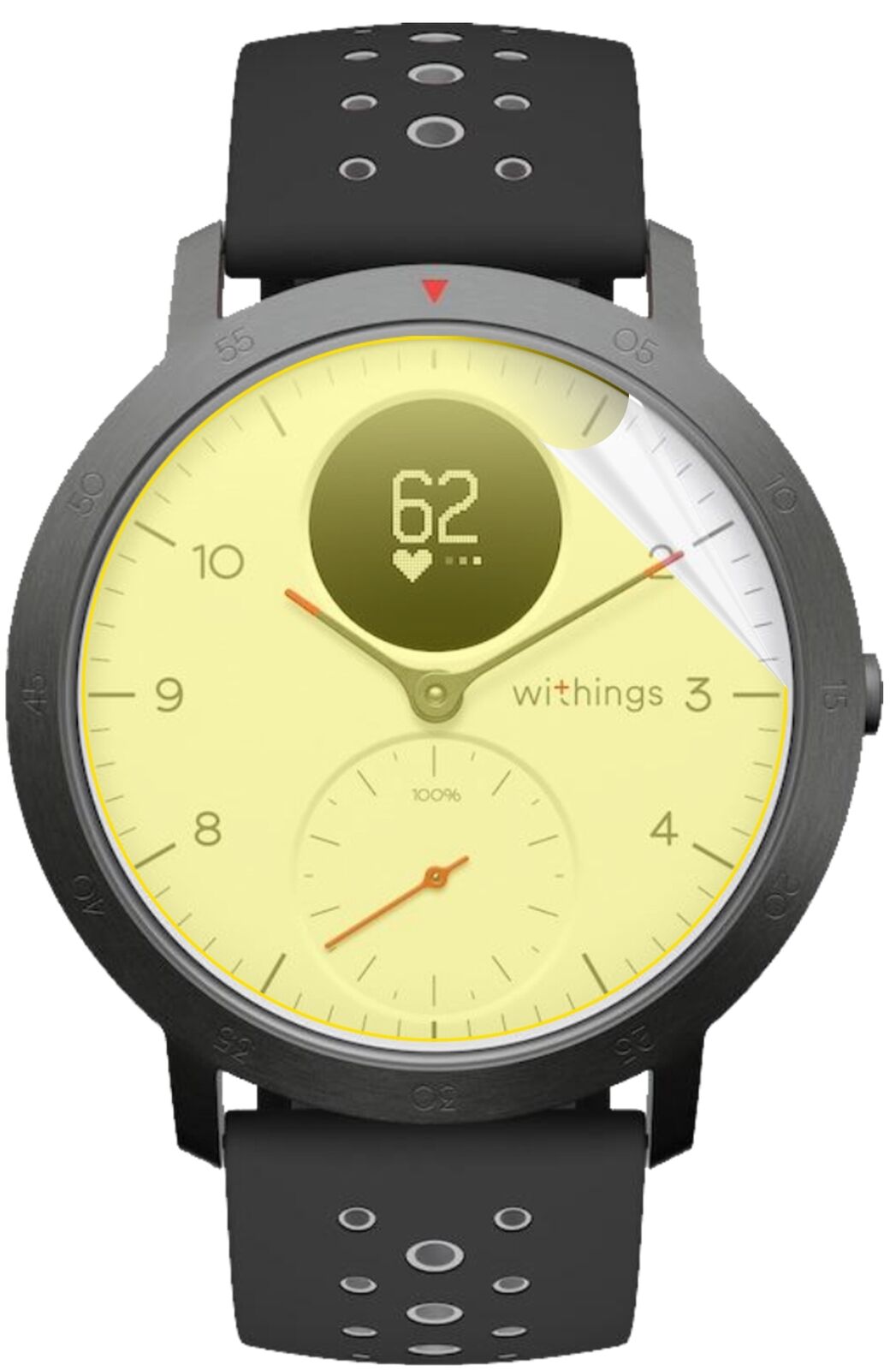 dipos Displayschutz für Withings Steel Hr Sport, transparente Oberfläche, geringe Dicke und perfekte Passform