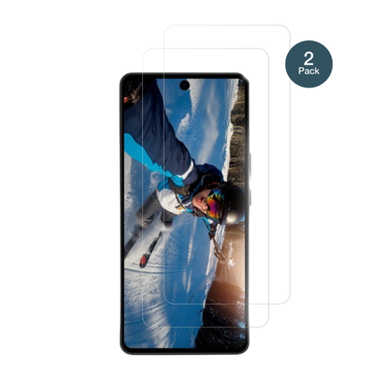 WobbleOne mit aufgebrachter dipos Flex Schutzfolie, glasklare Darstellung ohne Einschränkungen