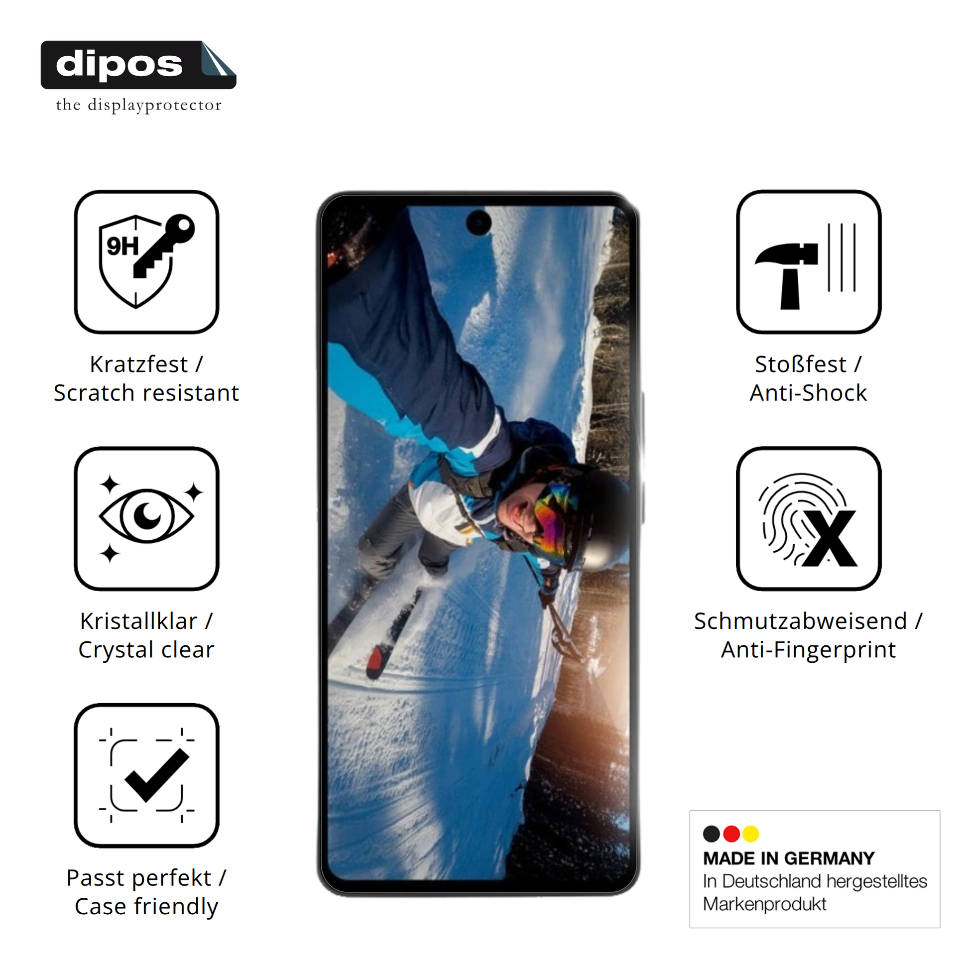 Displayschutz hergestellt in Deutschland, höchste Qualität made in Germany