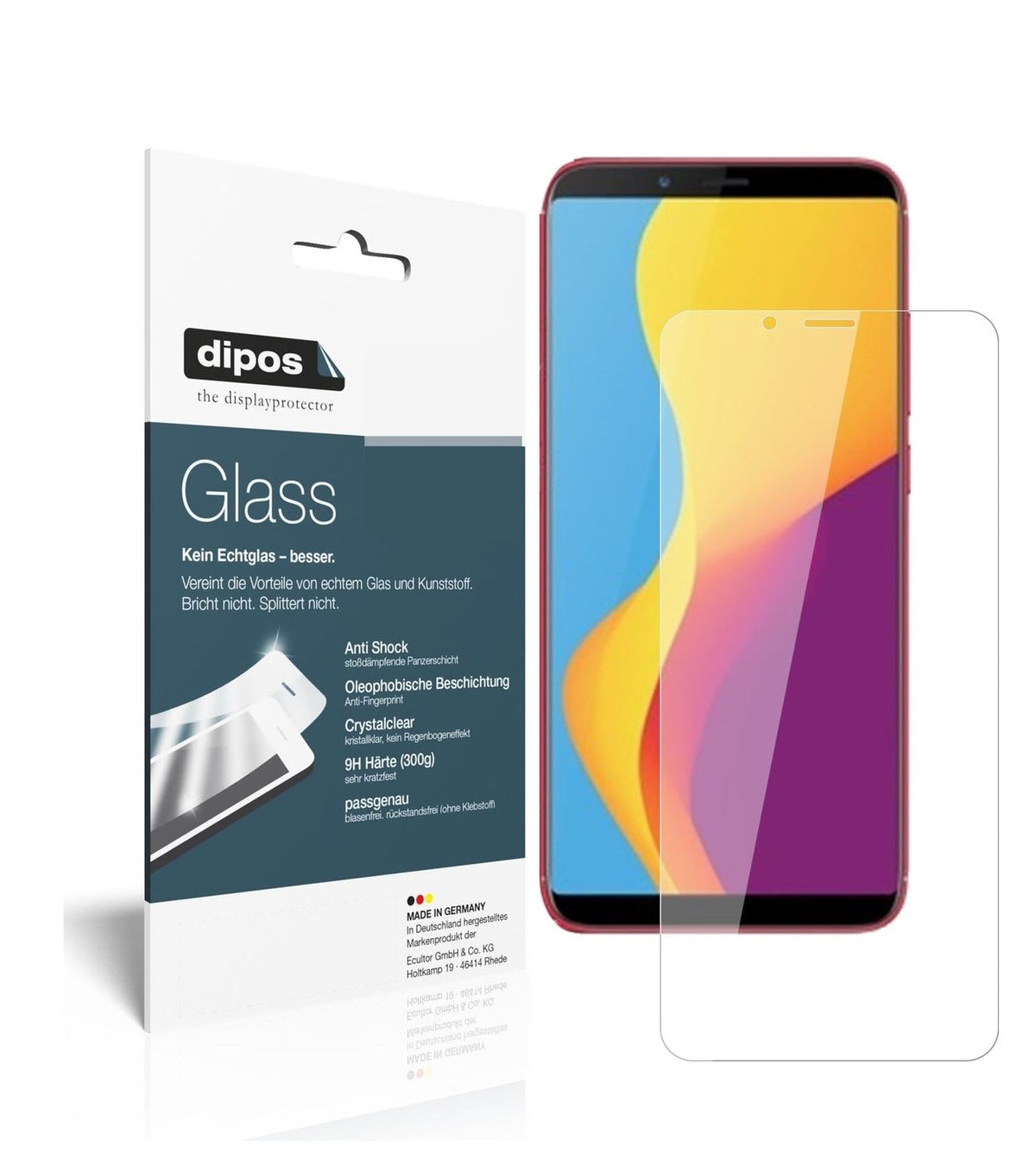 1x 9H Screen Protector for ZTE Nubia V18 Tempered Glass