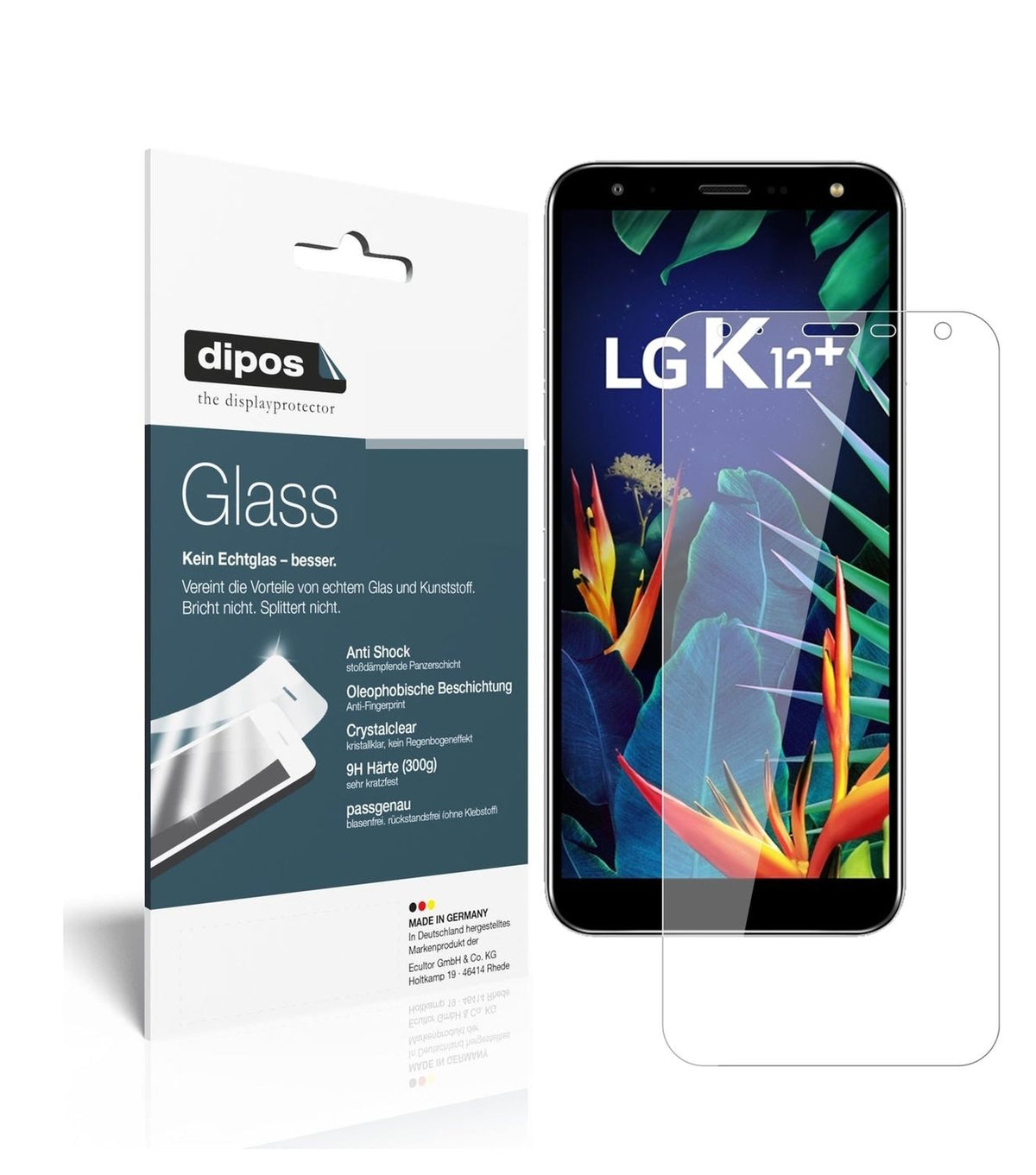 dipos 1x 9H Clear Screen Protector for LG K12 Plus