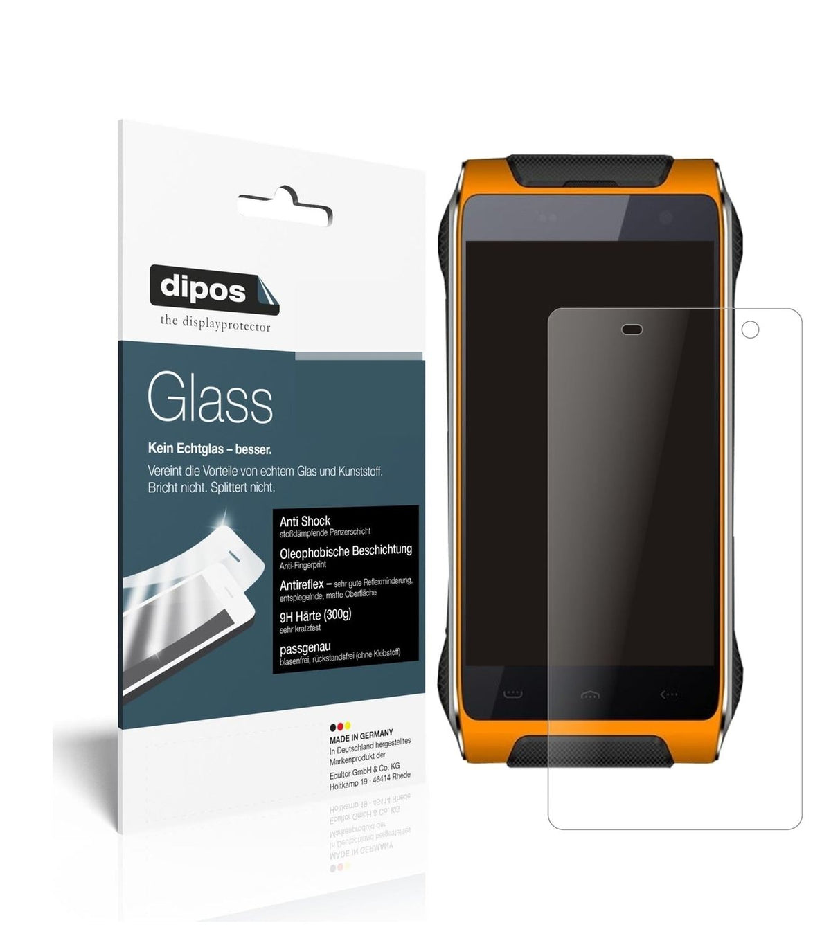 Screen Protector for Homtom HT20 Pro matte Flexible Glass 9H dipos