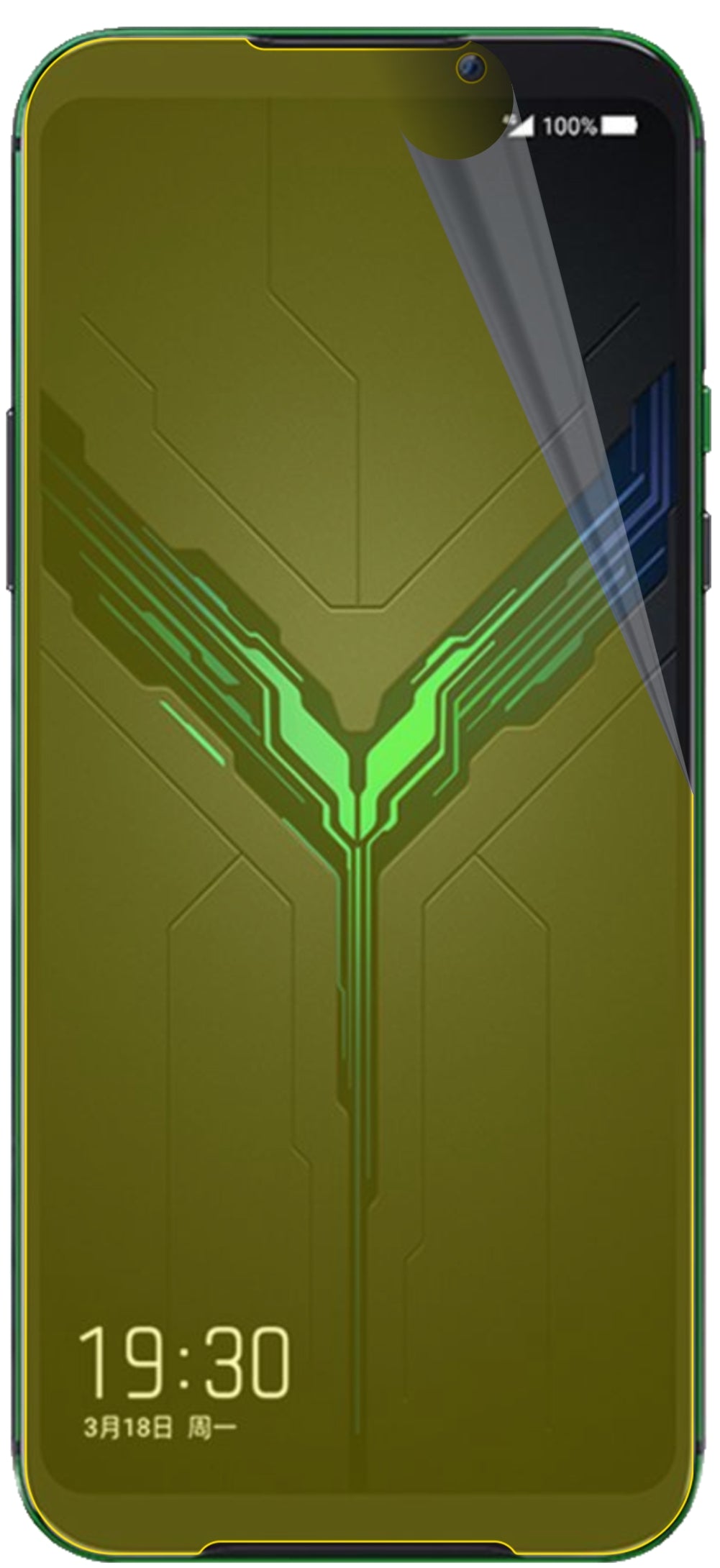 dipos Displayschutz für Xiaomi Black Shark 2, transparente Oberfläche, geringe Dicke und perfekte Passform