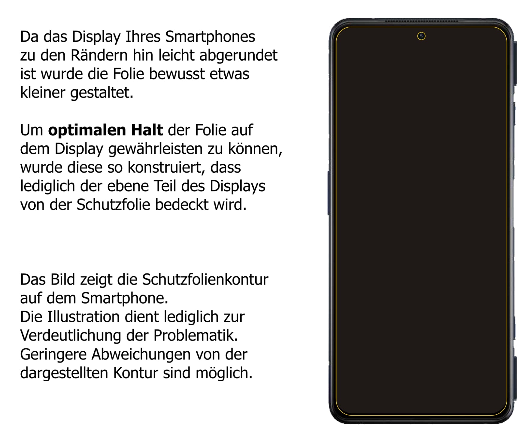 dipos Displayschutz für Xiaomi Black Shark 4, transparente Oberfläche, perfekte Passform auch für die Rundungen