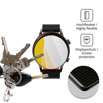 dipos Displayschutz für Xiaomi Black Shark S3, transparente Oberfläche, geringe Dicke und perfekte Passform