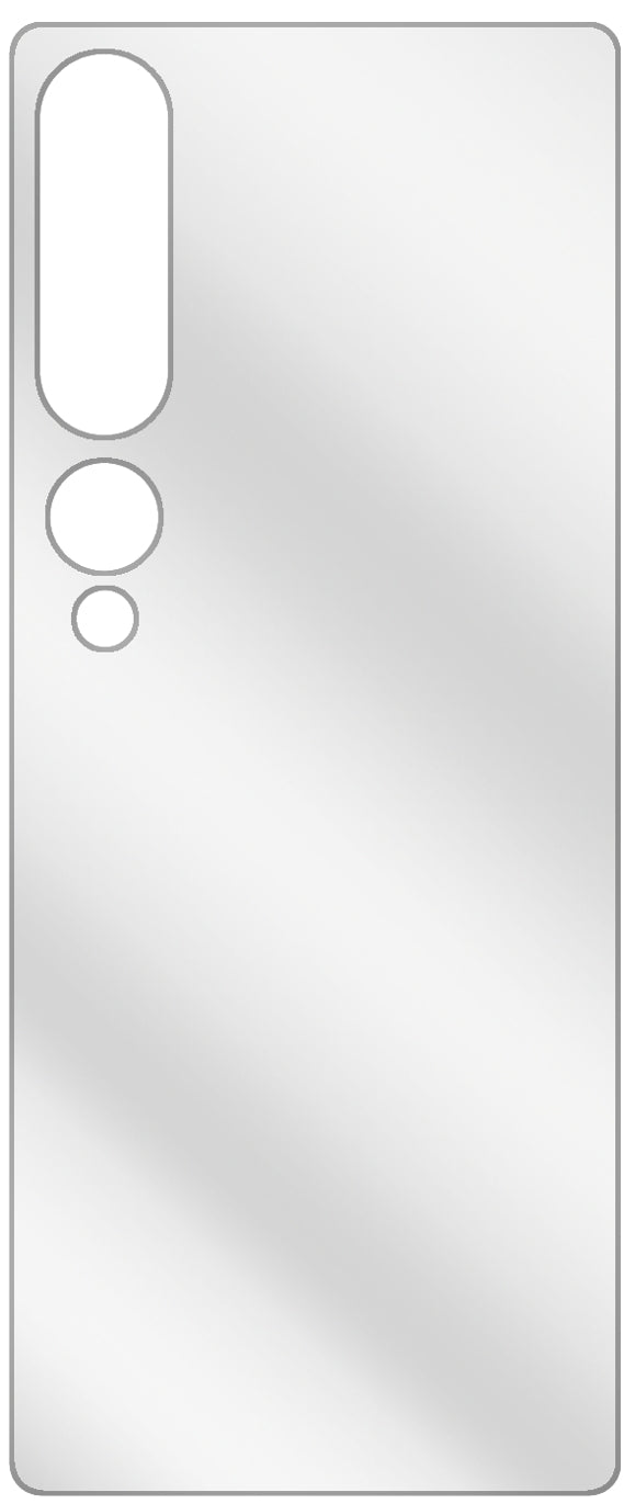 dipos Displayschutz für Xiaomi Mi 10 Pro Rückseite, transparente Oberfläche, geringe Dicke und perfekte Passform