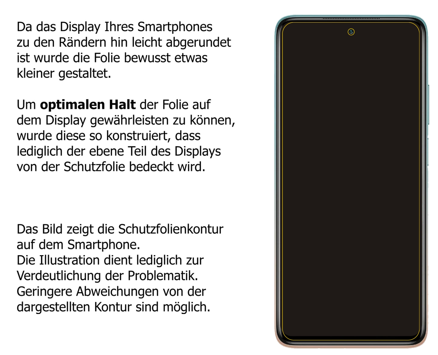 dipos Displayschutz für Xiaomi Mi 10i, mattierte Oberfläche, robuste Festigkeit und perfekte Passform