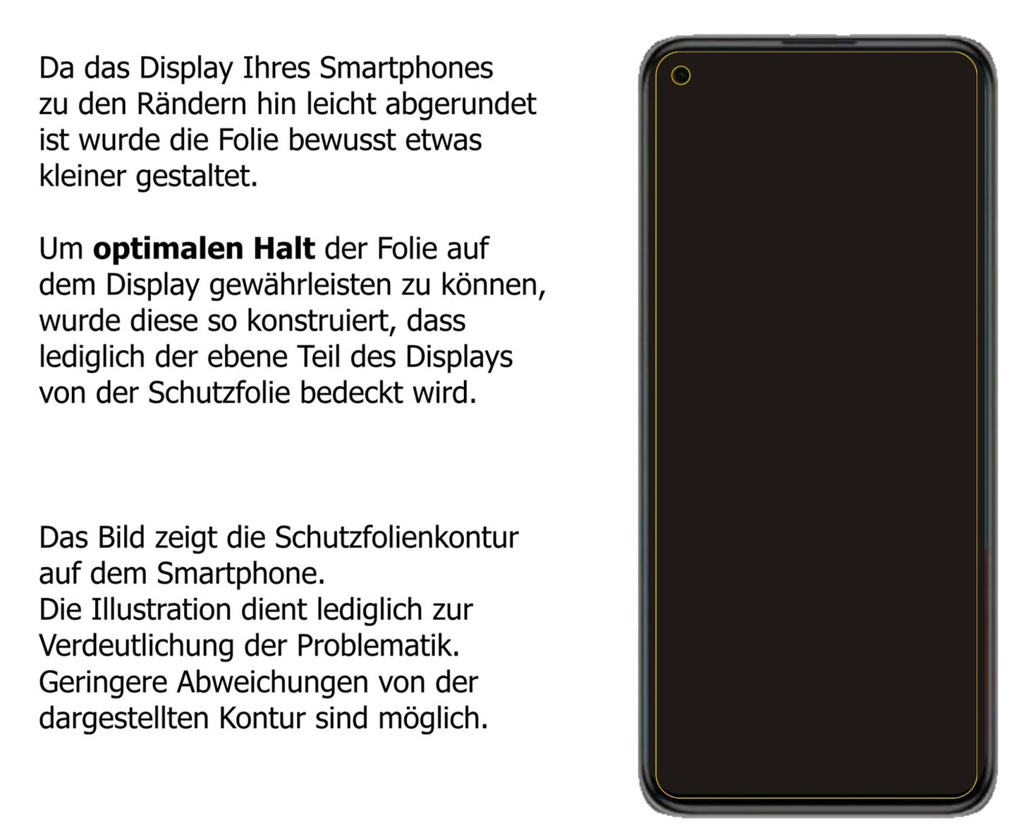dipos Displayschutz für Xiaomi Mi 11 Pro, transparente Oberfläche, perfekte Passform auch für die Rundungen