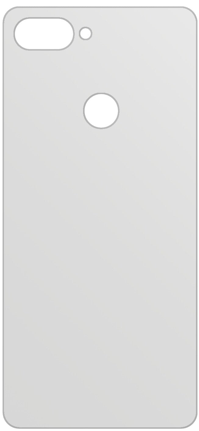 dipos Displayschutz für Xiaomi Mi 8 Lite Rückseite, mattierte Oberfläche, geringe Dicke und perfekte Passform