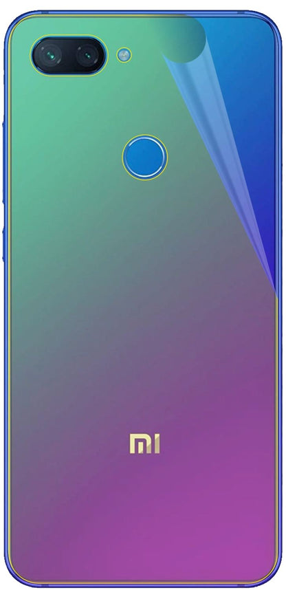 dipos Displayschutz für Xiaomi Mi 8 Lite Rückseite, transparente Oberfläche, geringe Dicke und perfekte Passform