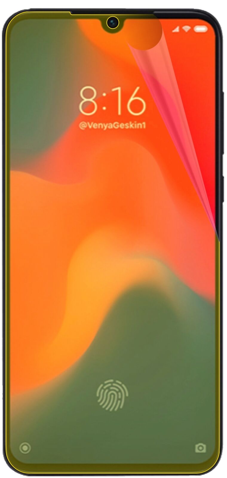 dipos Displayschutz für Xiaomi Mi 9, transparente Oberfläche, geringe Dicke und perfekte Passform