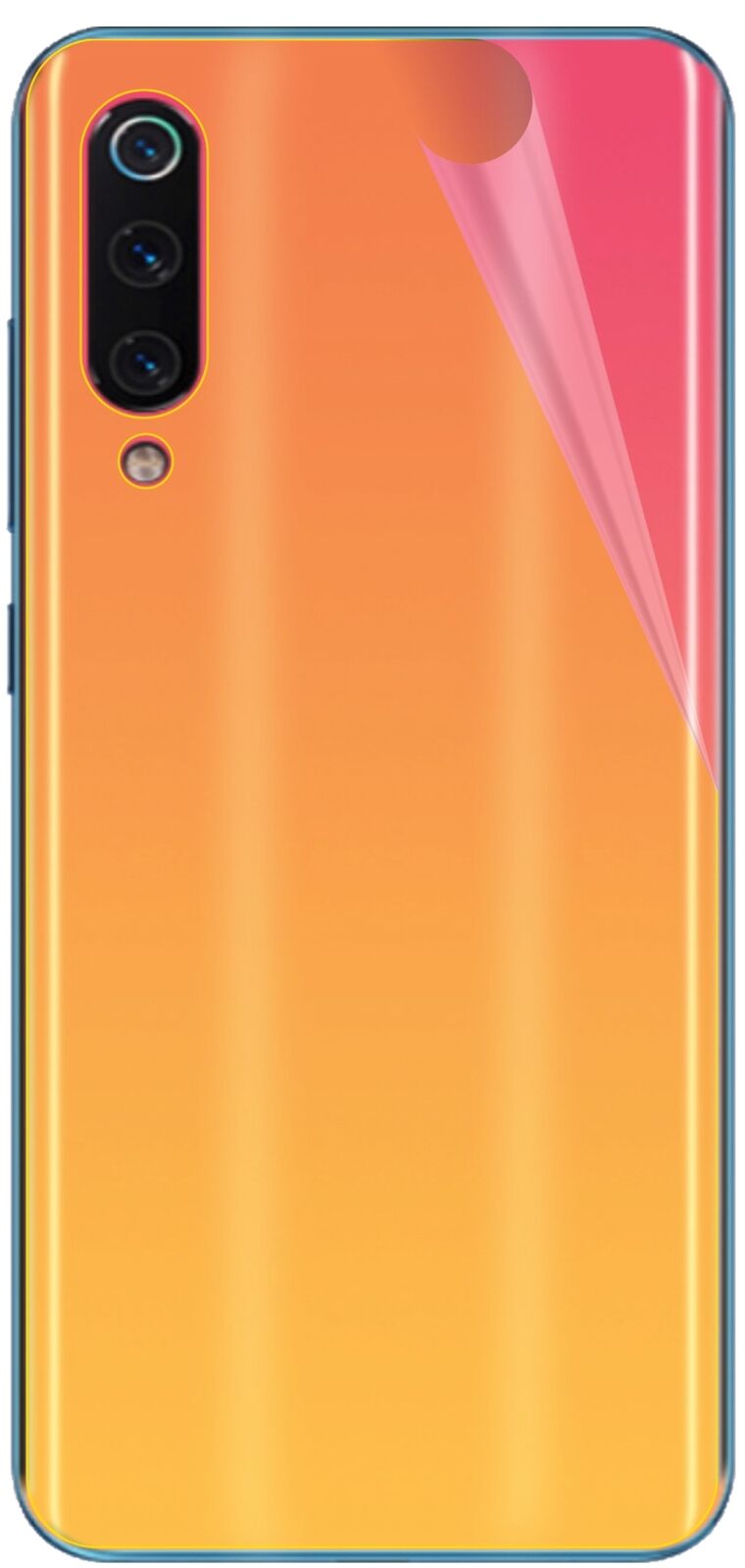 dipos Displayschutz für Xiaomi Mi 9 SE Rückseite, transparente Oberfläche, geringe Dicke und perfekte Passform