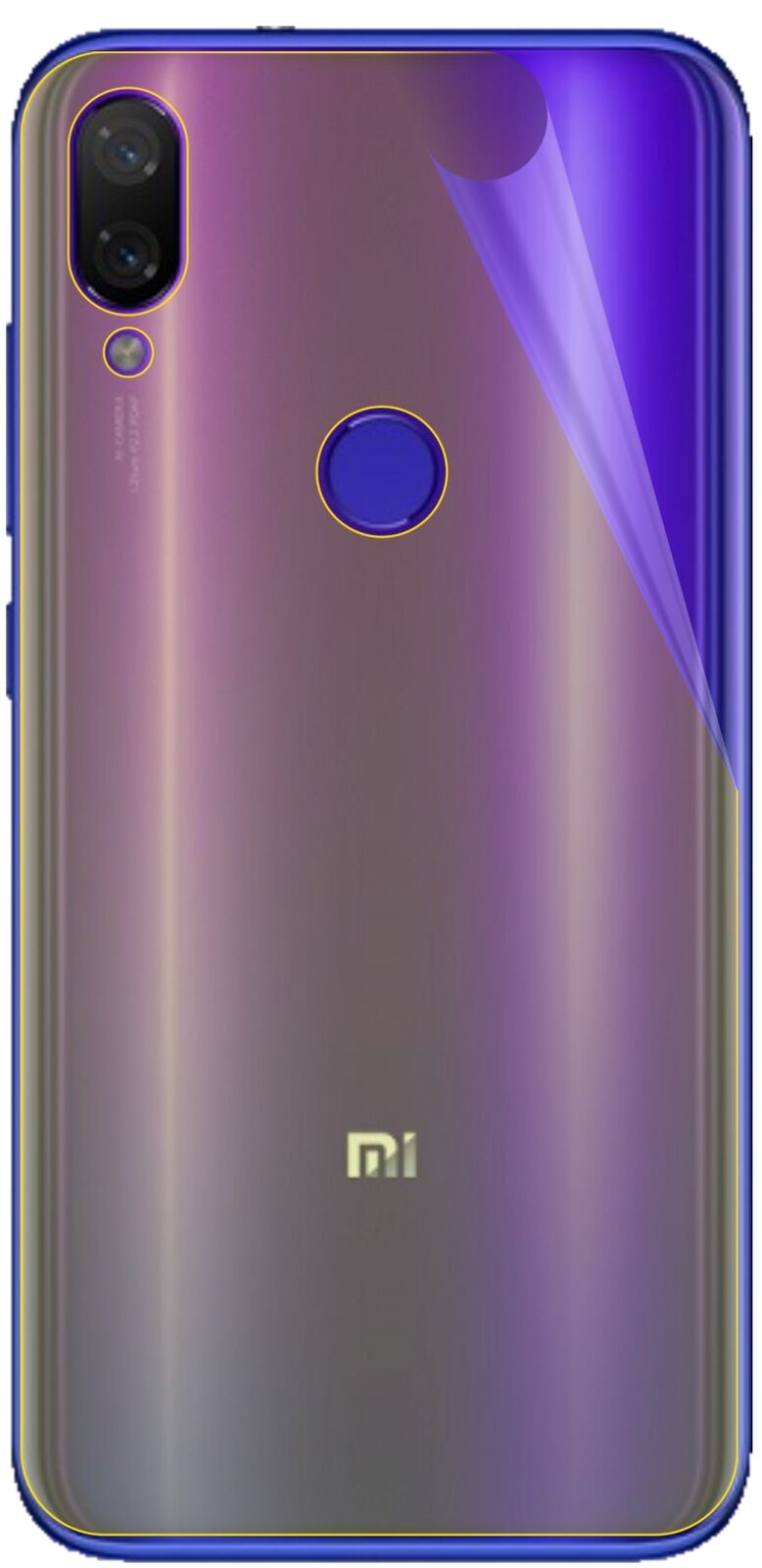 dipos Displayschutz für Xiaomi Mi Play Rückseite, transparente Oberfläche, geringe Dicke und perfekte Passform