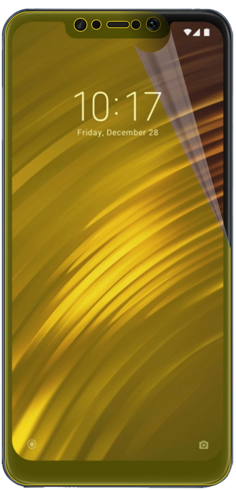 dipos Displayschutz für Xiaomi Pocophone F1, transparente Oberfläche, geringe Dicke und perfekte Passform
