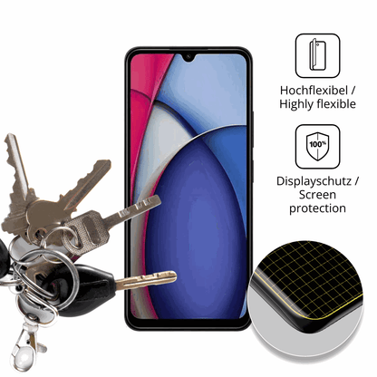 dipos Displayschutz für Xiaomi Redmi A3 Pro, transparente Oberfläche, geringe Dicke und perfekte Passform