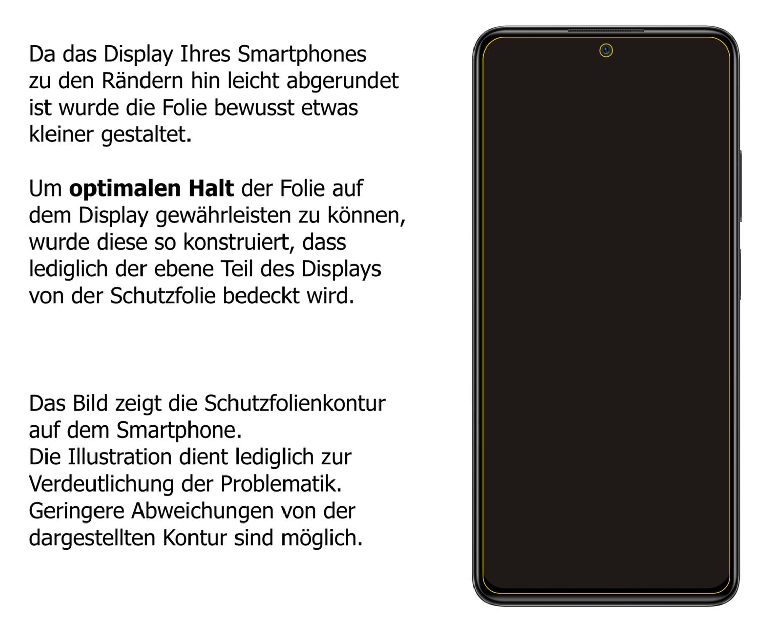 dipos Displayschutz für Xiaomi Redmi Note 11 Pro, mattierte Oberfläche, robuste Festigkeit und perfekte Passform