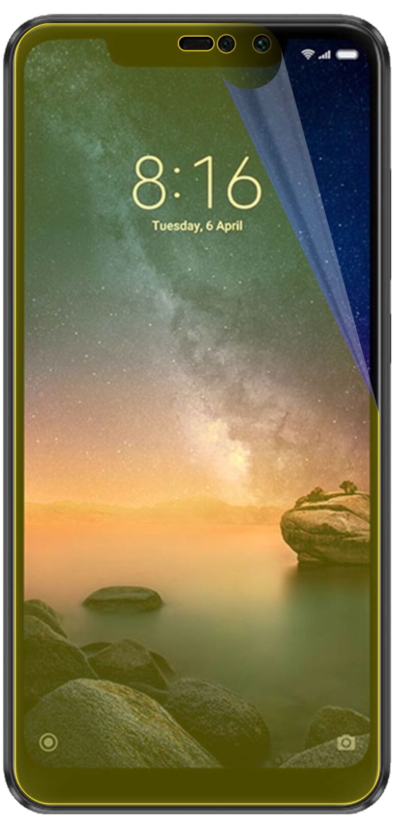 dipos Displayschutz für Xiaomi Redmi Note 6 Pro, transparente Oberfläche, geringe Dicke und perfekte Passform