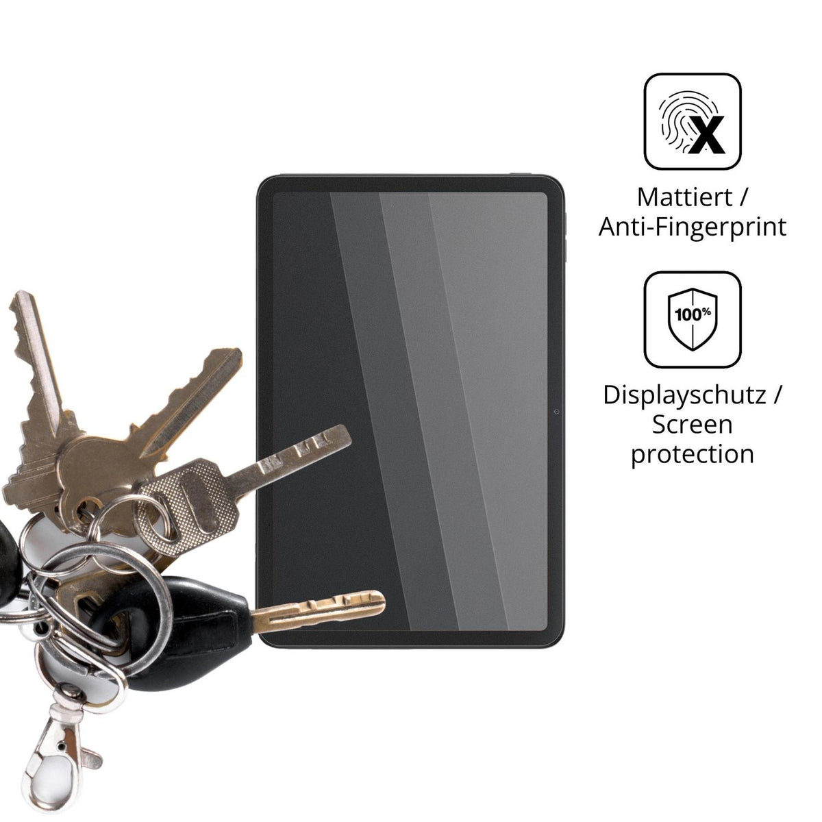 dipos Displayschutz für Xiaomi Redmi Pad 2, mattierte Oberfläche, Blickschutzfilter und perfekter Passform