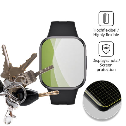2x Full Cover matte Film for Xiaomi Redmi Watch 6 Active Screen Protector Anti-Shock