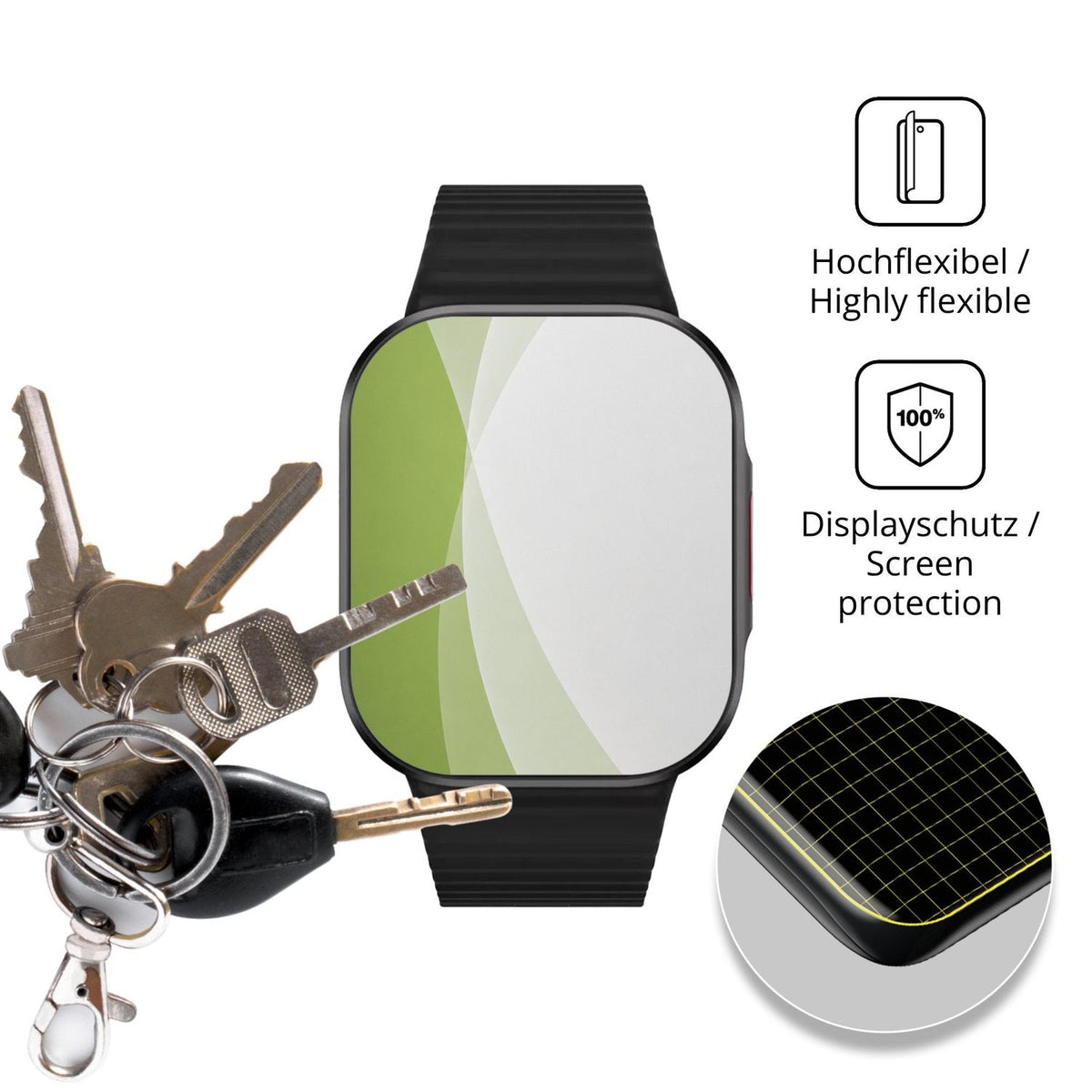 2x Full Cover matte Film for Xiaomi Redmi Watch 6 Lite Screen Protector Anti-Shock