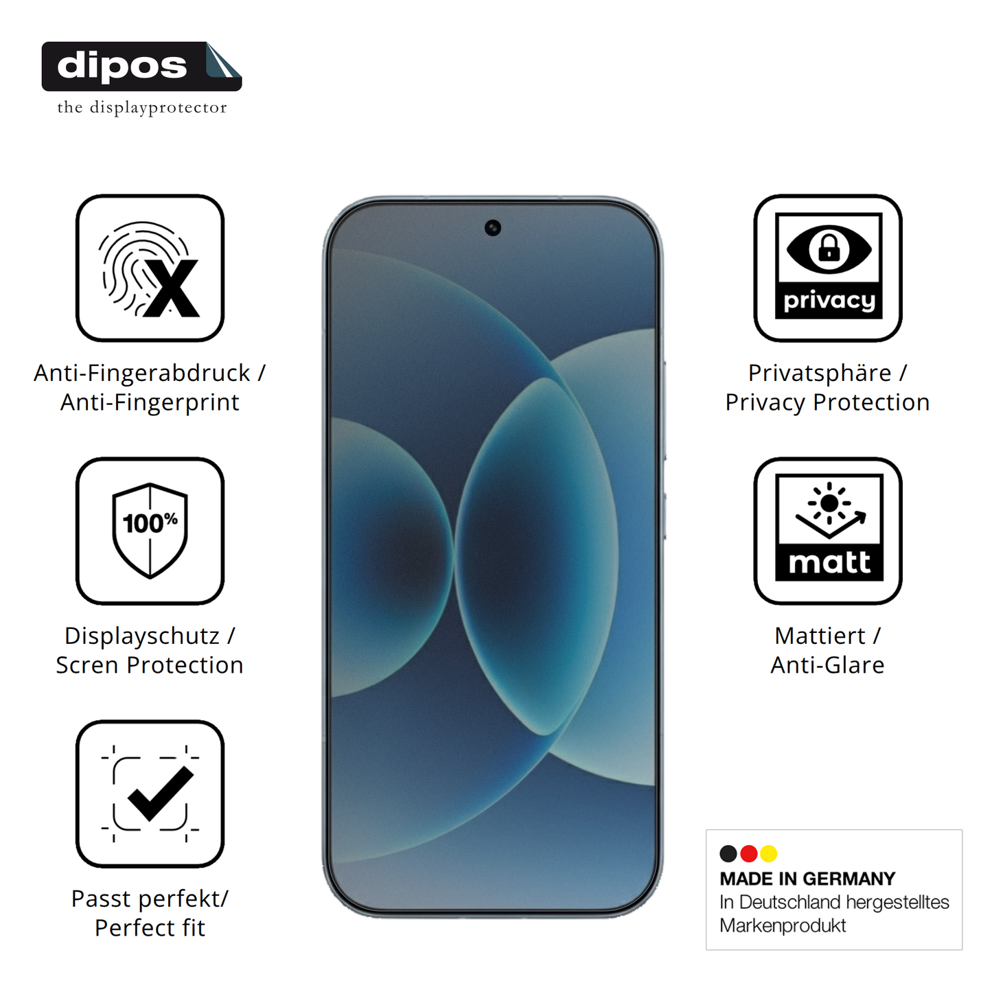 Blickschutzfolie für Xiaomi 17 Pro matt Schutzfolie Privacy