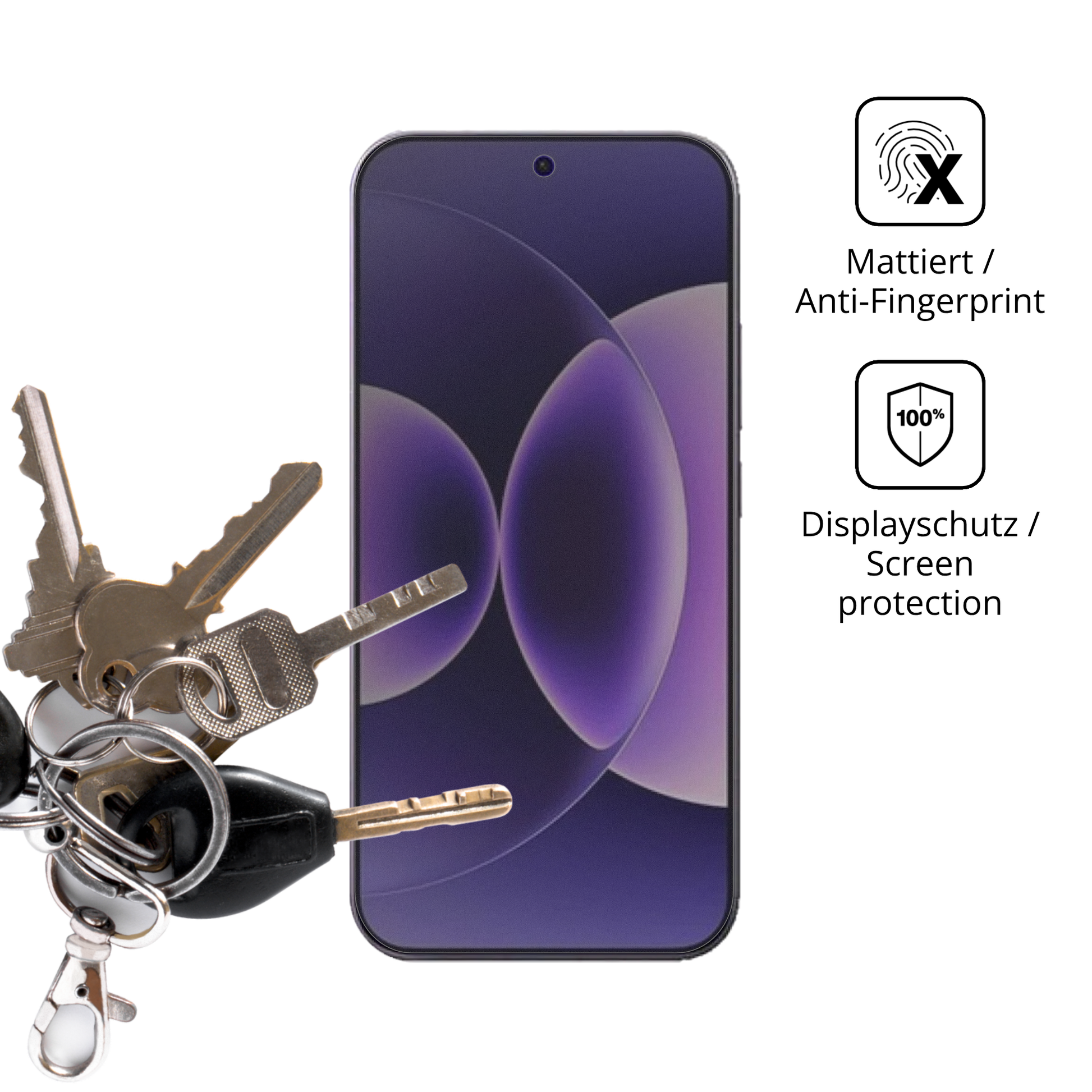 dipos Displayschutz für Xiaomi 17 Ultra, mattierte Oberfläche, Blickschutzfilter und perfekter Passform