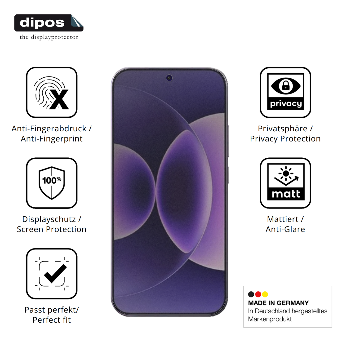 Privatsphäre-Schutz durch Sichtschutz-Folie passend zugeschnitten für Xiaomi 17 Ultra