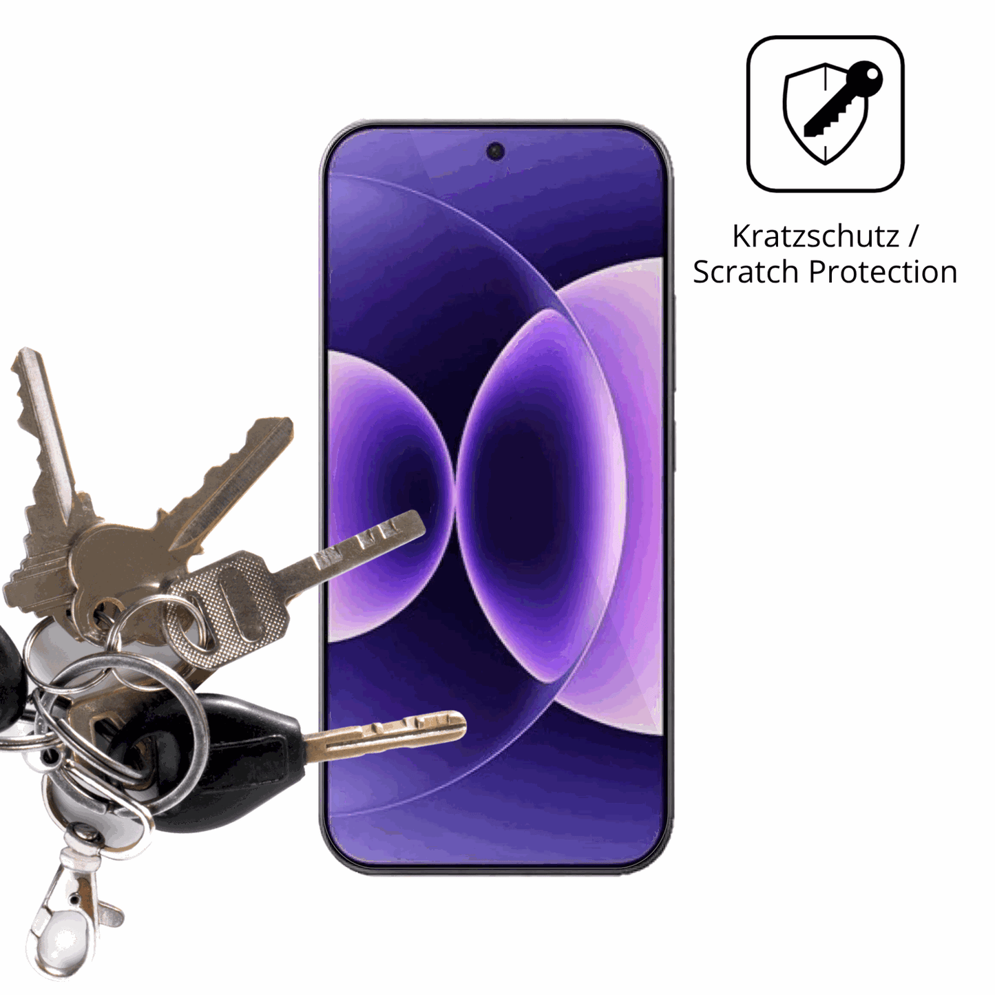 Schutz gegen Kratzer auf dem Xiaomi 17 Ultra Glas durch Schlüssel oder Ähnliches