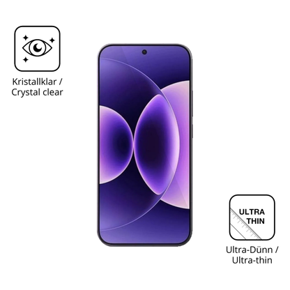 Dünne und klare Folie passend zugeschnitten für Xiaomi 17 Ultra
