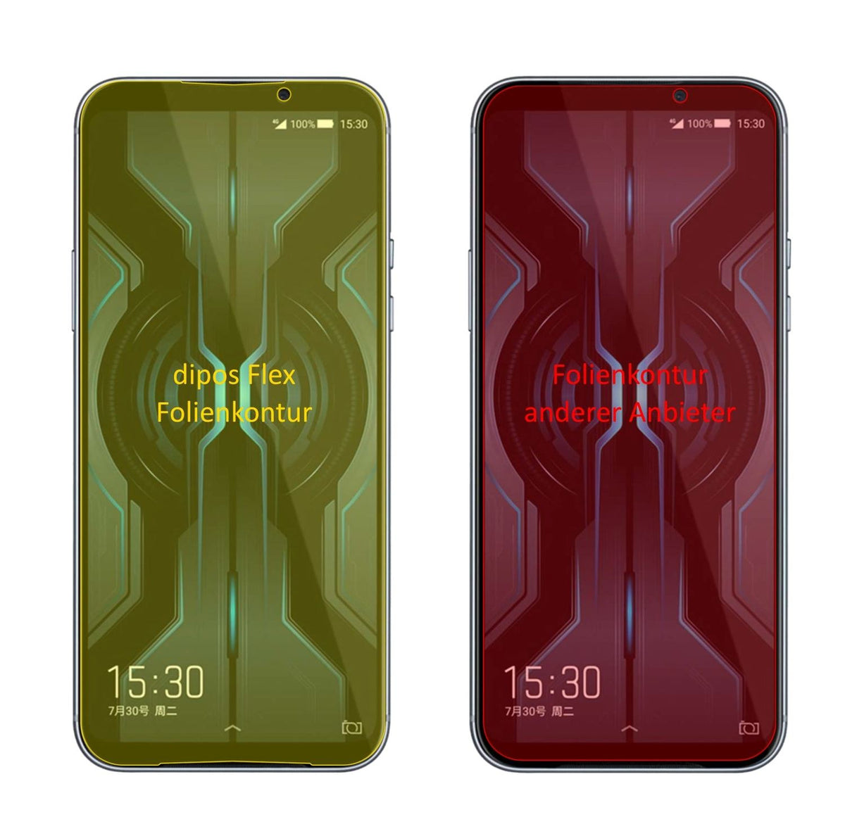 3x Screen Protector for Xiaomi Black Shark 2 Pro Protective Film covers 100%