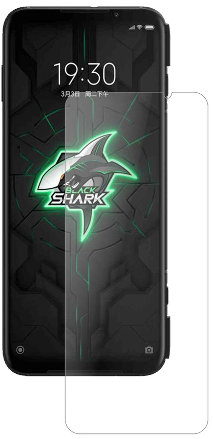XiaomiBlack Shark 3 mit aufgebrachter dipos Panzerfolie, die lästige Fingerabdrücke minimiert