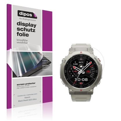 Klare Displayschutzfolie von dipos passend für Xiaomi Black Shark GS3 Ultra, präziser Zuschnitt und blasenfrei montiert