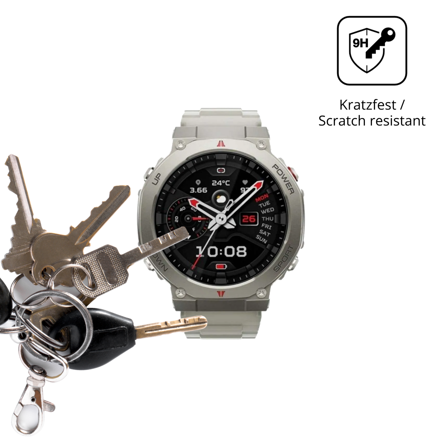 dipos Displayschutz für Xiaomi Black Shark GS3 Ultra, transparente Oberfläche, perfekte Passform auch für die Rundungen