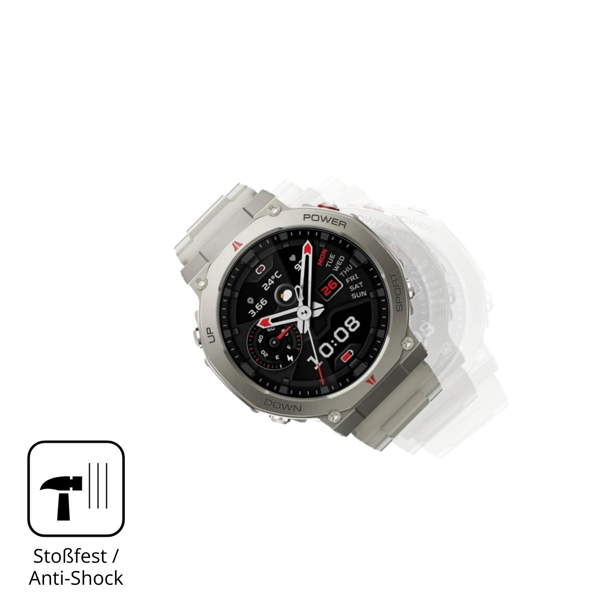 Schutz gegen Kratzer auf dem Xiaomi Black Shark GS3 Ultra Glas durch Schlüssel, Stöße gegen die Tischkante oder Stürze