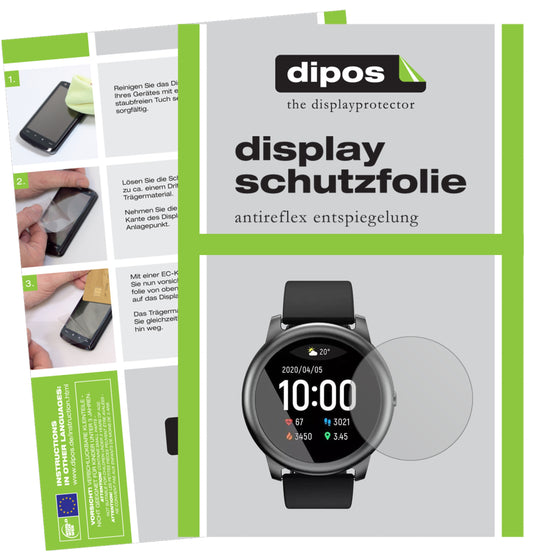 Matte Displayschutzfolie von dipos passend für Xiaomi Haylou Solar, präziser Zuschnitt und blasenfrei montiert