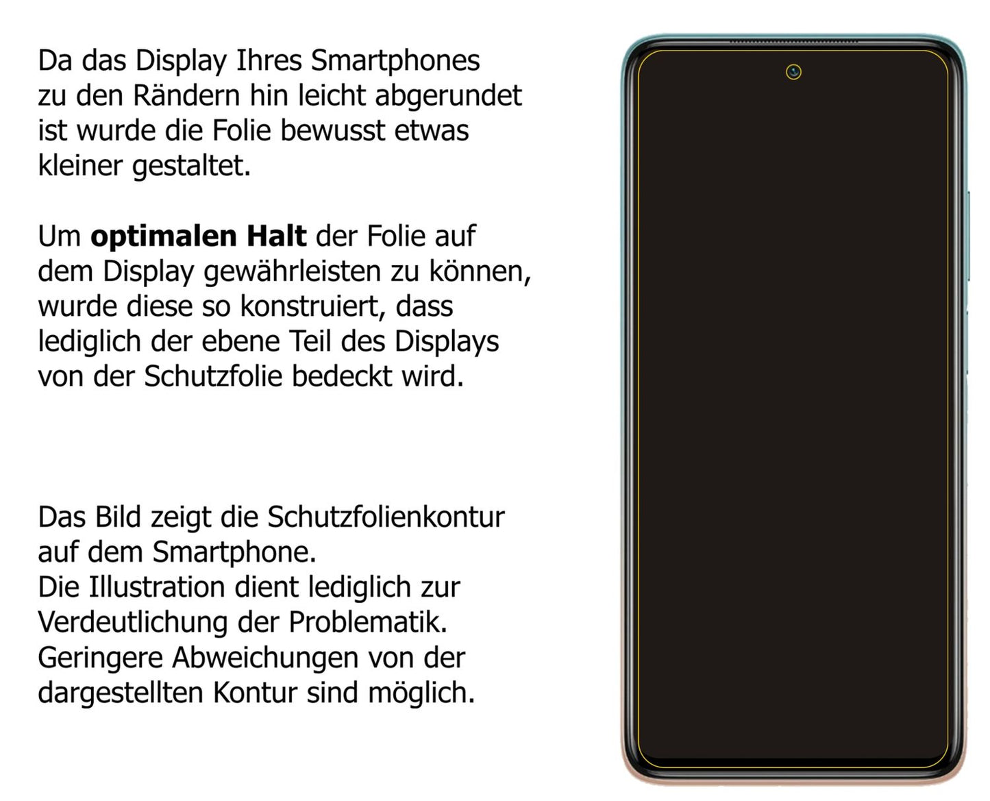 2x Screen Protector for Xiaomi Mi 10i Protection Anti Glare dipos