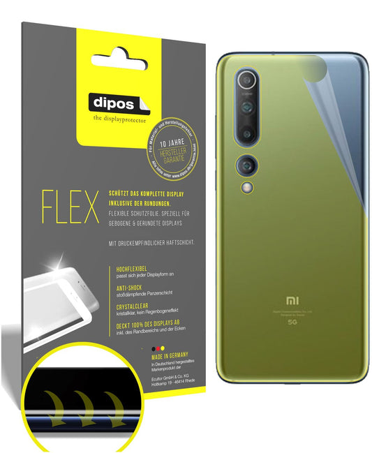 3x Screen Protector for Xiaomi Mi 10 Pro back Protective Film covers 100% Flex