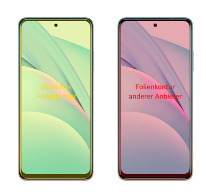 2x Screen Protector for Xiaomi Mi 10T Lite Protective Film covers 100% dipos