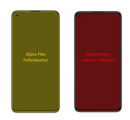 3x Screen Protector for Xiaomi Mi 11 Lite 5G Protective Film covers 100% dipos