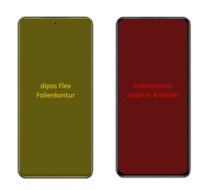 3x Screen Protector for Xiaomi Mi 11X Pro Protective Film covers 100% dipos Flex