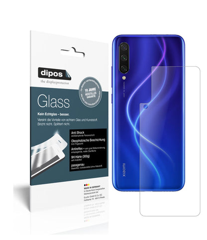 Matte Displayschutzfolie von dipos passend für Xiaomi Mi A3 Rückseite, 9H kratzfest und blasenfrei montiert