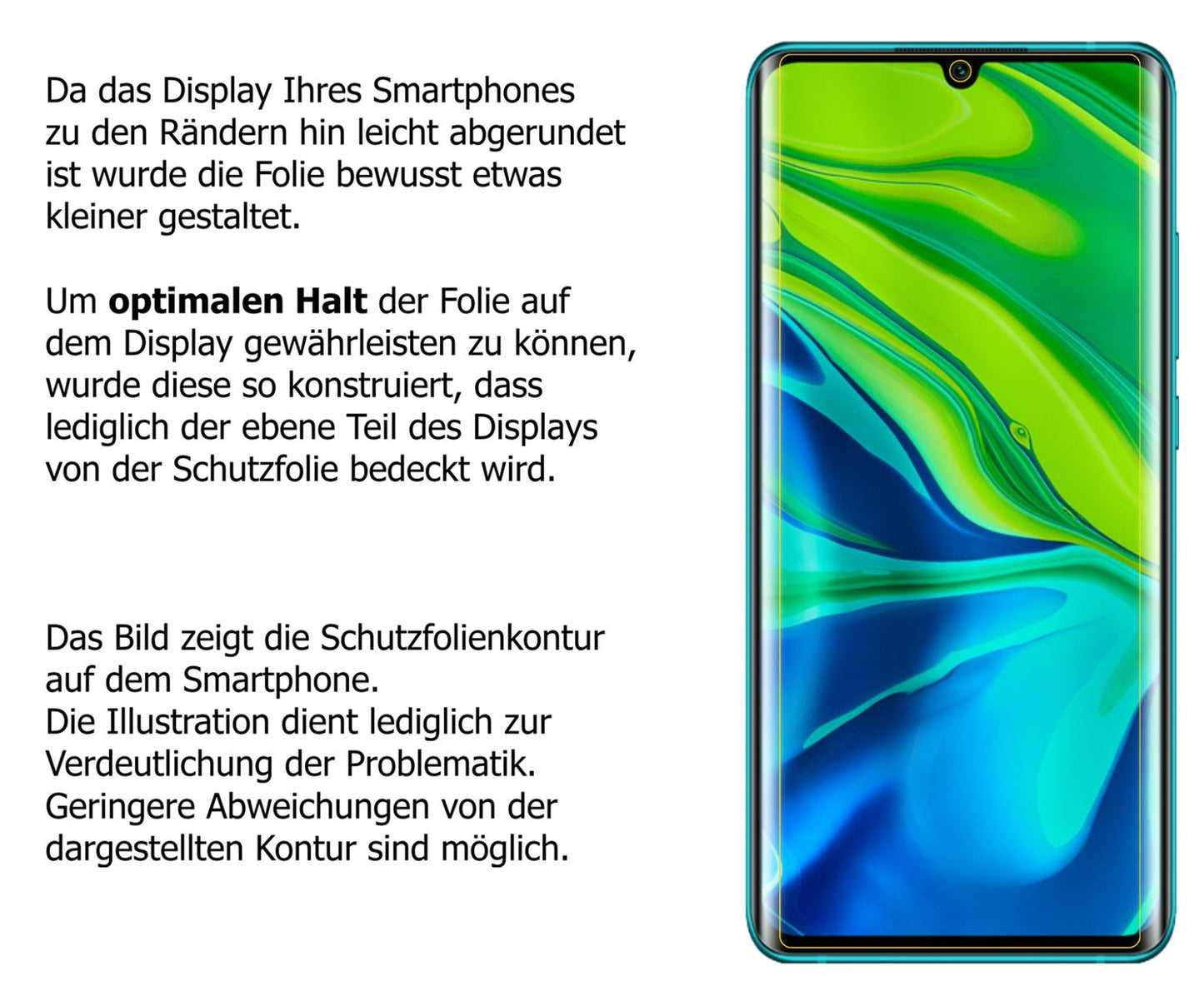 Screen Protector for I Xiaomi Mi Note 10 I matte I Flexible Glass 9H dipos