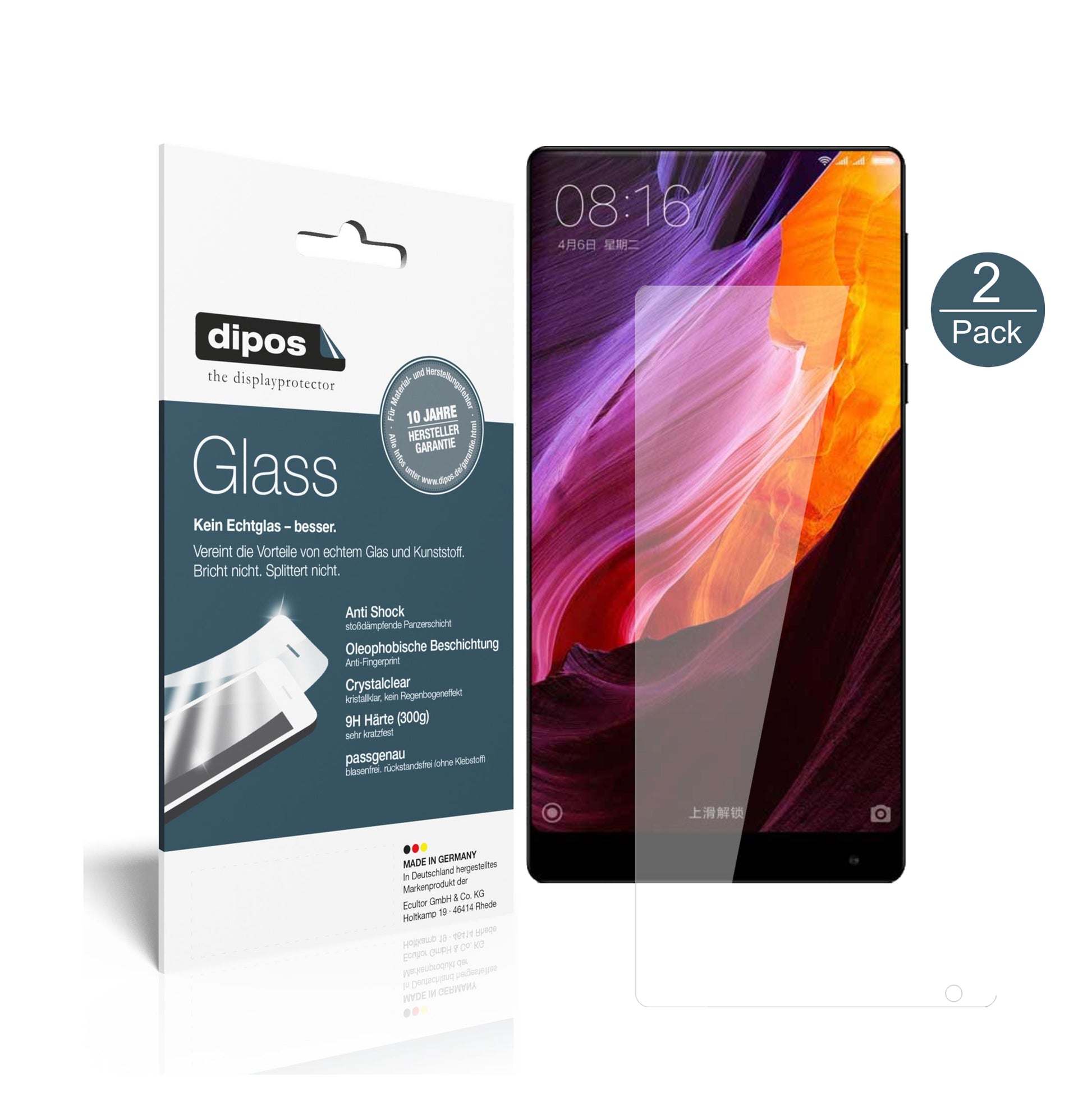 Perfekte Passform und ultimative Qualität: Unser 9H Panzerglas bietet Schutz für Xiaomi-Mi Mix Nano