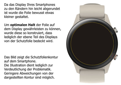 Screen Protector for Xiaomi Mi Watch Privacy Filter 4-Way Protection dipos