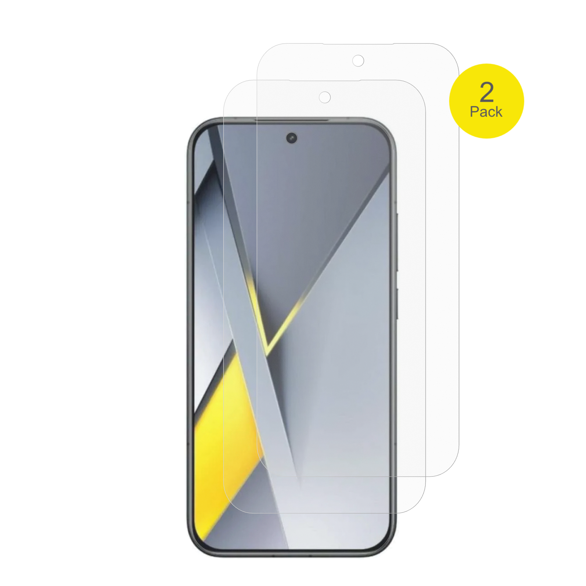 XiaomiPoco F8 Ultra mit aufgebrachter dipos Flex Schutzfolie, glasklare Darstellung ohne Einschränkungen