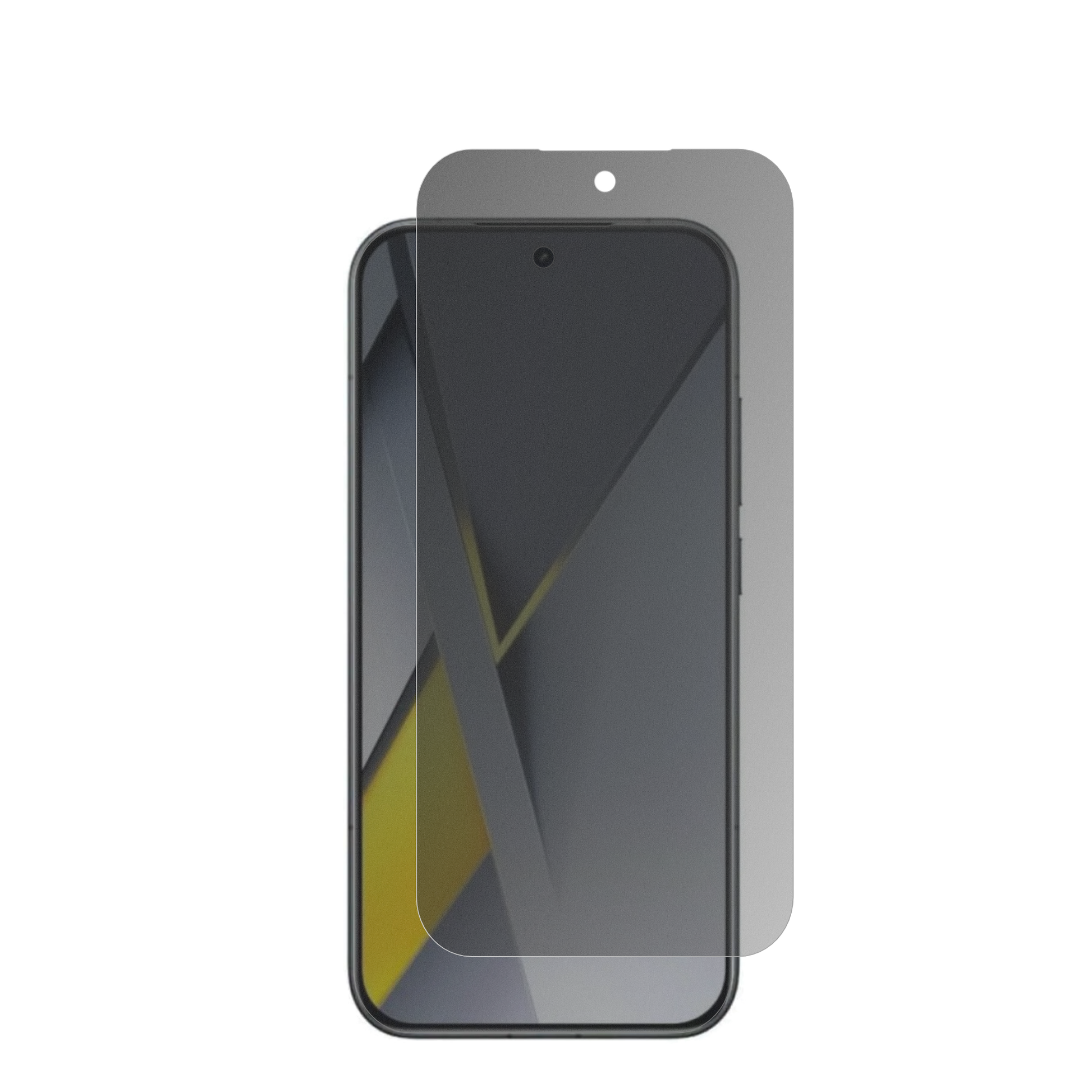 XiaomiPoco F8 Ultra mit aufgebrachter dipos Flex Schutzfolie, die seitliche Einblicke blockiert