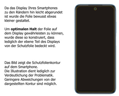 1x 9H Schutzfolie für Xiaomi Redmi 10 Panzerfolie