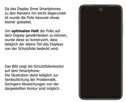 dipos Displayschutz für Xiaomi Redmi 10 Prime, mattierte Oberfläche, robuste Festigkeit und perfekte Passform