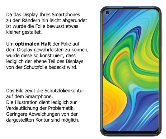 dipos Displayschutz für Xiaomi Redmi 10X 4G, mattierte Oberfläche, robuste Festigkeit und perfekte Passform