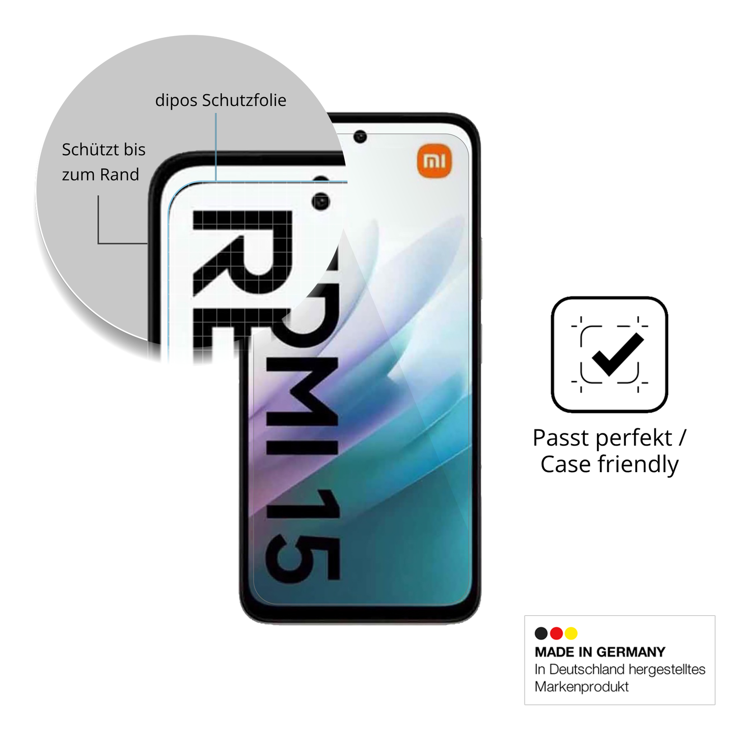 2x 9H Schutzfolie für Xiaomi Redmi 15 4G Panzerfolie